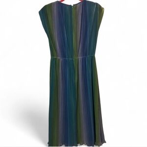 Vintage Elegant Multicolor Pleated Dress